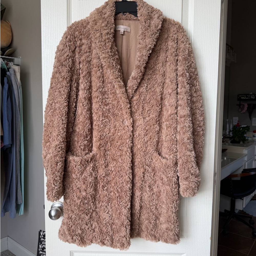 Philosophy Faux Fur Teddy Bear Women's Coat